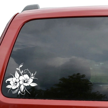 Αυτοκόλλητο αυτοκινήτου Τρυφερό και όμορφο σε πλήρες λουλούδι Ντελικάτο σχέδιο αδιάβροχο δημιουργικό αυτοκόλλητο βινυλίου, 16cm*16cm