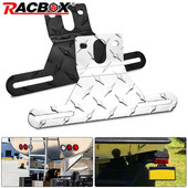 Alumiiniumisulamist veoauto haagis matkaauto numbrimärgi kronsteini kinnitusaluse hoidik numbrimärgi valgusti raami tugi traktori haagissuvila jaoks