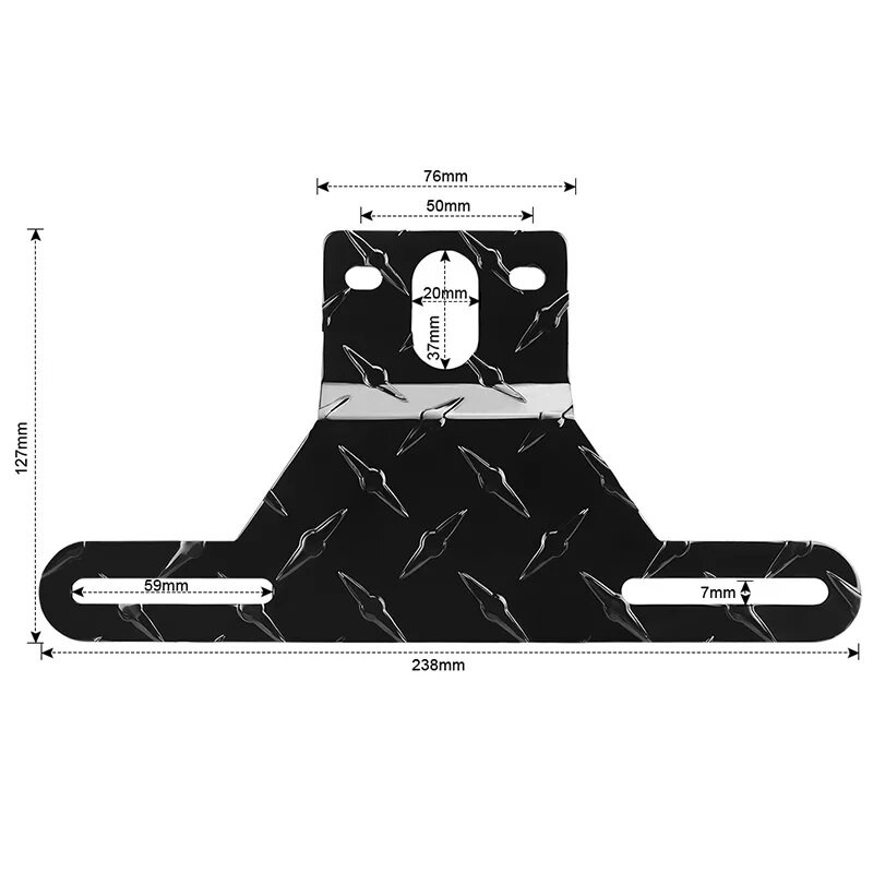 Alumiiniumisulamist veoauto haagis matkaauto numbrimärgi kronsteini kinnitusaluse hoidik numbrimärgi valgusti raami tugi traktori haagissuvila jaoks