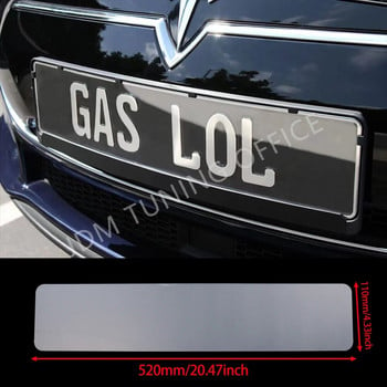 JDM Acrylic Colored Autism European Plate Clear Europe License Cover Shield Protector