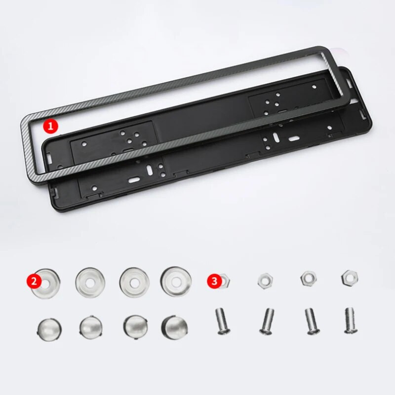 Auto Universaal UK EL Euro Euroopa Saksa Vene Numbrimärgi hoidik Raam Uus