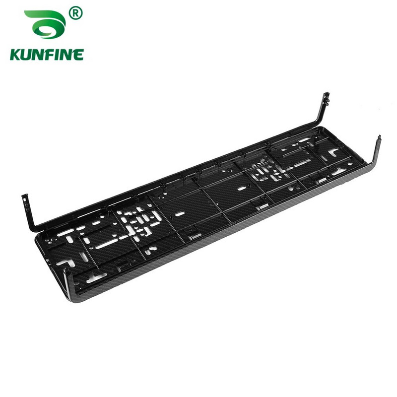 Viens pāris Carbon Style Eiropas numura zīmes rāmja automātiskā piederuma ūdensnecaurlaidīgs turētājs ar montāžas numura zīmi