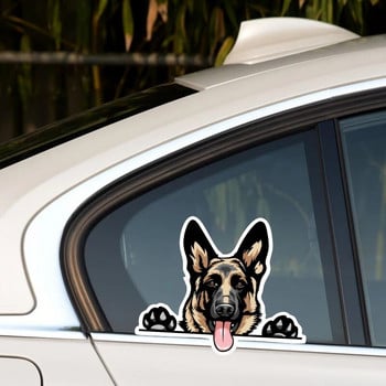 Χαμογελαστός Γερμανικός Ποιμενικός Goldendoodle Black Lab Cane Corso White Bull Terrier Dog Αυτοκόλλητα αυτοκινήτου Φυλής Ψυγείο