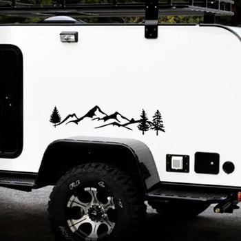 Παράθυρο παρμπρίζ φορτηγού αυτοκινήτου Laptop Αυτοκόλλητα πόρτας σπιτιού Πλαϊνά Αυτοκόλλητα Mountain Forest Decal LX0E
