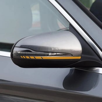 Αυτοκόλλητο 2 τεμ ρίγες Αυτοκόλλητο καθρέφτη οπισθοπορείας για Mercedes Benz ABCE CLA SVR ML AMG W176 C117 W205 W204 W213 W212 C253 Αυτοκόλλητο