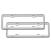 2 gab. Nerūsējošā tērauda numura zīmes rāmis Pretrūsas metāla numura zīmju plaukts Delikāts numura zīmju paliktnis Praktiska licence