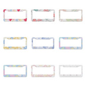 Ilus õlimaali lilleseeria alumiiniumsulamist Ameerika auto numbrimärgi kate Autodekoratsioon kohandatav