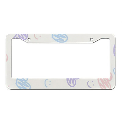 Ilus õlimaali lilleseeria alumiiniumsulamist Ameerika auto numbrimärgi kate Autodekoratsioon kohandatav