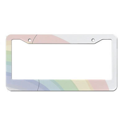 Ilus õlimaali lilleseeria alumiiniumsulamist Ameerika auto numbrimärgi kate Autodekoratsioon kohandatav