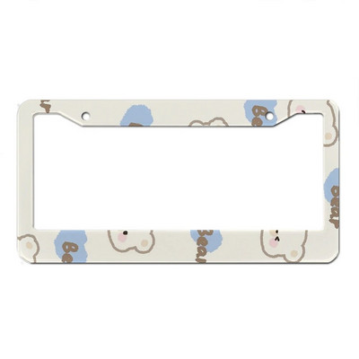 Ilus õlimaali lilleseeria alumiiniumsulamist Ameerika auto numbrimärgi kate Autodekoratsioon kohandatav