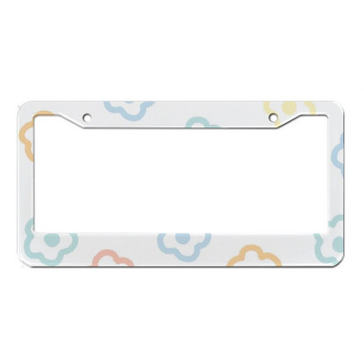 Ilus õlimaali lilleseeria alumiiniumsulamist Ameerika auto numbrimärgi kate Autodekoratsioon kohandatav