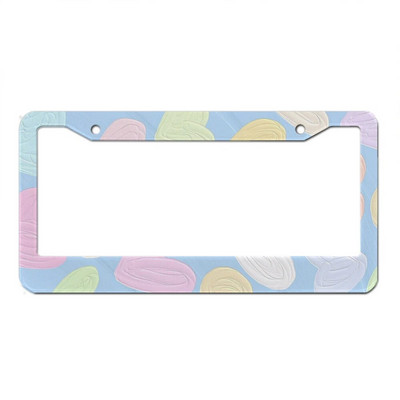 Ilus õlimaali lilleseeria alumiiniumsulamist Ameerika auto numbrimärgi kate Autodekoratsioon kohandatav