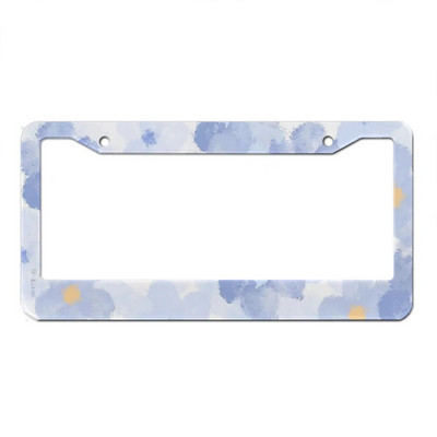 Ilus õlimaali lilleseeria alumiiniumsulamist Ameerika auto numbrimärgi kate Autodekoratsioon kohandatav