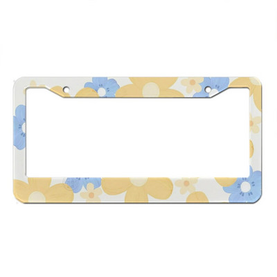 Ilus õlimaali lilleseeria alumiiniumsulamist Ameerika auto numbrimärgi kate Autodekoratsioon kohandatav