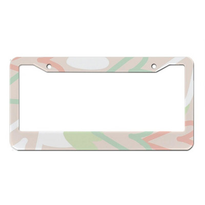 Ilus õlimaali lilleseeria alumiiniumsulamist Ameerika auto numbrimärgi kate Autodekoratsioon kohandatav