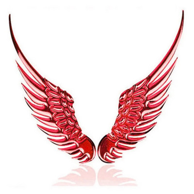 3D dimenziós ötvözet fém autómatricák Angel Hawk Wings embléma jelvény matrica autó logó matrica arany ezüst színű opcionális 1 pár