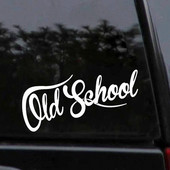 Vana kooli autokleebis Auto Euro Vinüül Oldstyle Vintage Vintage Decals Veekindel aknakaunistus