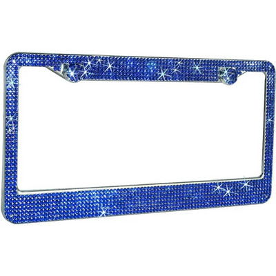 Bling okvir registarske pločice od nehrđajućeg čelika od kristalnog dijamanta, mesni držač registarske pločice