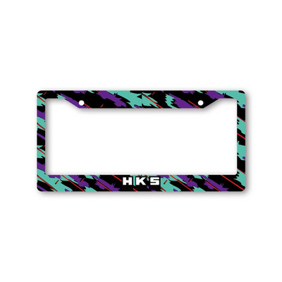 Jdm automobilski dodaci Racing Neo Chrome Burnt Blue okvir registarske pločice od nehrđajućeg čelika za američki standard