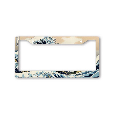 Jdm automobilski dodaci Racing Neo Chrome Burnt Blue okvir registarske pločice od nehrđajućeg čelika za američki standard