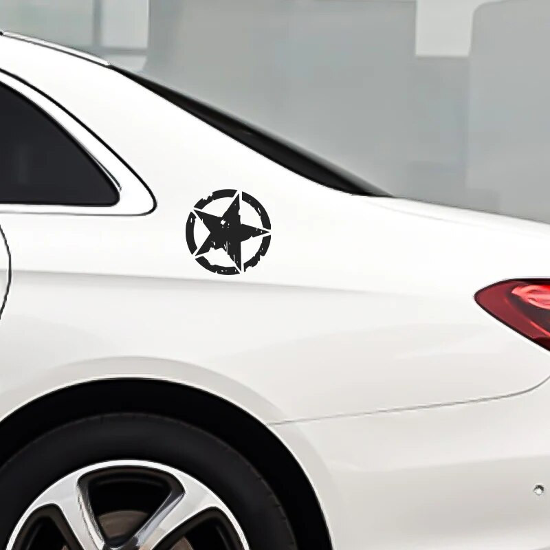 G111 12X12CM autómatricák 3 színű csillaggrafikus motorkerékpár matricák vinil autóstílus