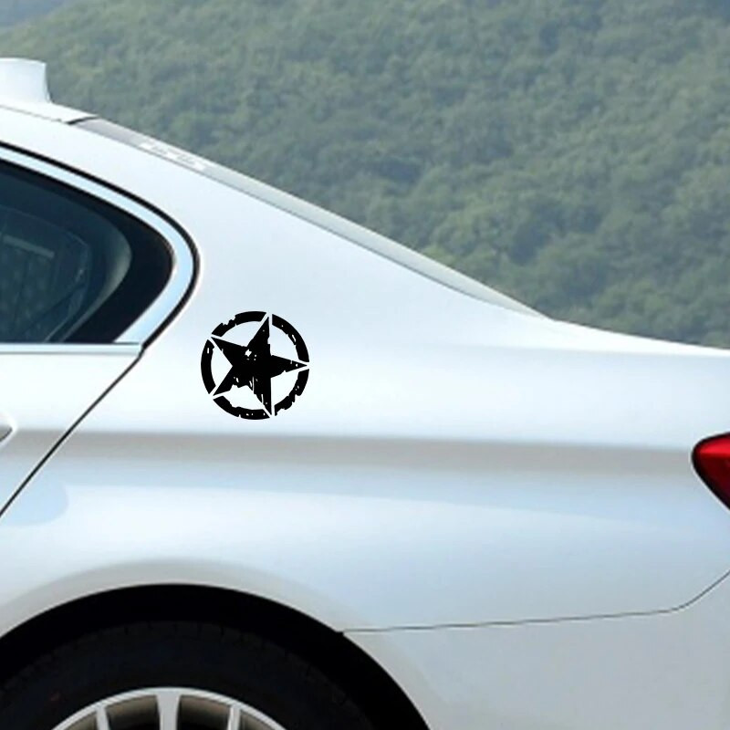 G111 12X12CM autómatricák 3 színű csillaggrafikus motorkerékpár matricák vinil autóstílus