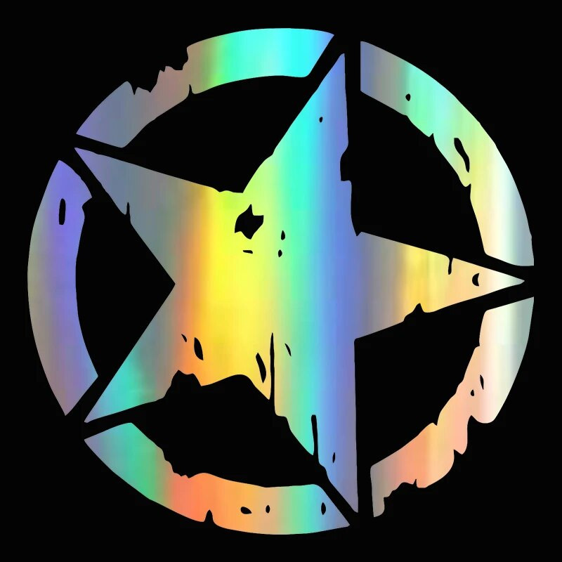 G111 12X12CM autómatricák 3 színű csillaggrafikus motorkerékpár matricák vinil autóstílus