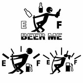 Αυτοκόλλητα αυτοκινήτου 12,7CM*9,2CM Υψηλή κατανάλωση αερίου Decal Feel Gage Empty Αυτοκόλλητα Αστεία βινυλίου Αυτοκόλλητο καπάκι ρεζερβουάρ καυσίμου αυτοκινήτου