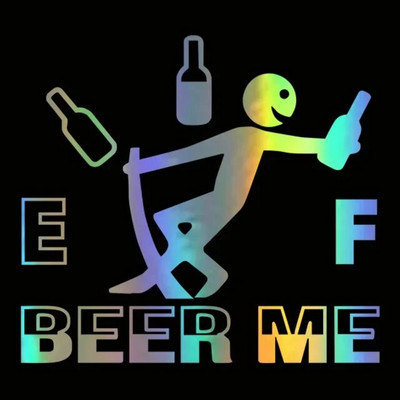 Αυτοκόλλητα αυτοκινήτου 12,7CM*9,2CM Υψηλή κατανάλωση αερίου Decal Feel Gage Empty Αυτοκόλλητα Αστεία βινυλίου Αυτοκόλλητο καπάκι ρεζερβουάρ καυσίμου αυτοκινήτου