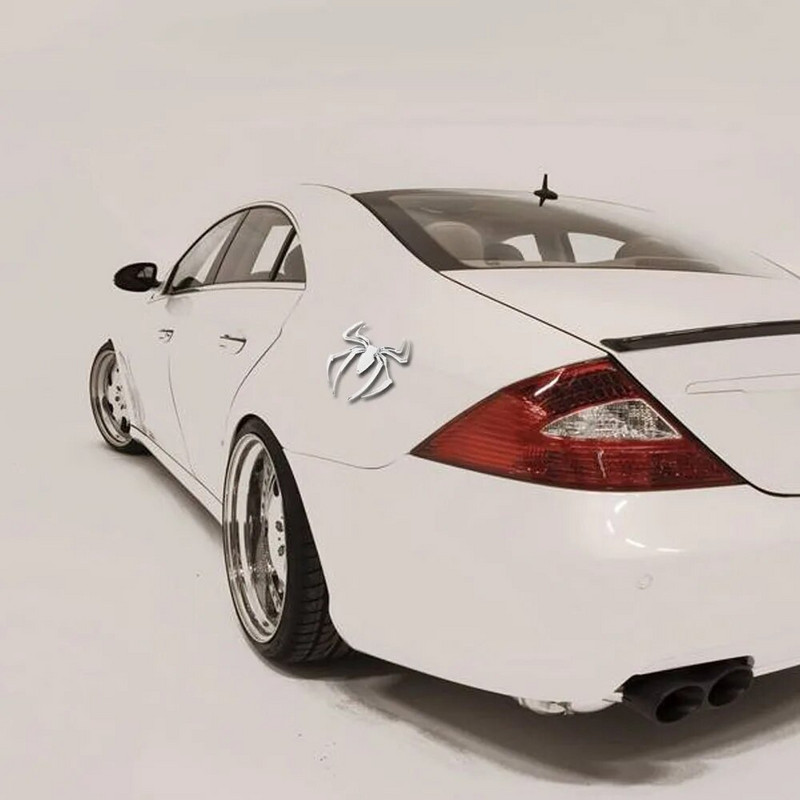 Univerzalne 3D metalne naljepnice u obliku pauka za automobil Kromirana značka Naljepnica s amblemom automobila Dekoracija za stil automobila Dodatna oprema za eksterijer automobila