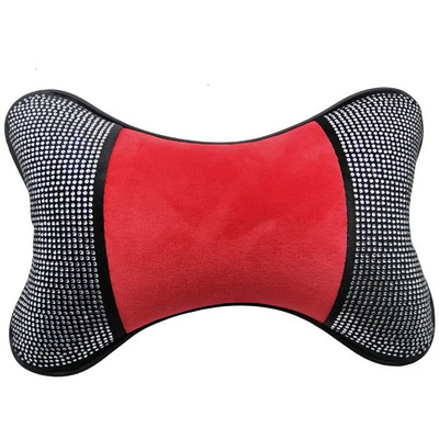 Kaelapadjad autole Bling Bling Crystal Velvet ühe peatoe padi universaalne täidisega fiiber universaalne auto padi lilla X45