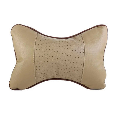 Kényelmes PU bőr autós nyakpárnák légáteresztő puha, automatikus ülésfej nyaktámasz párna Könnyen felszerelhető PU bőr