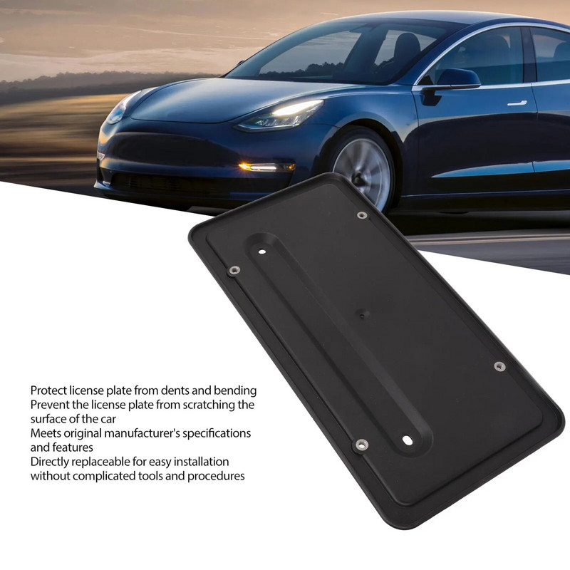 Tagumine numbrimärgi kinnitusraami kronstein 109684400B Tesla mudeli 3 2017–2023 asendus