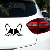 Αυτοκίνητα Αξεσουάρ Αυτοκόλλητα Αστεία Peeping Γαλλικό μπουλντόγκ Αυτοκόλλητα Αυτοκόλλητα Σκύλοι κατοικίδια ζώα Διακοσμητικό αυτοκόλλητο για φορητό υπολογιστή τοίχου από βινύλιο