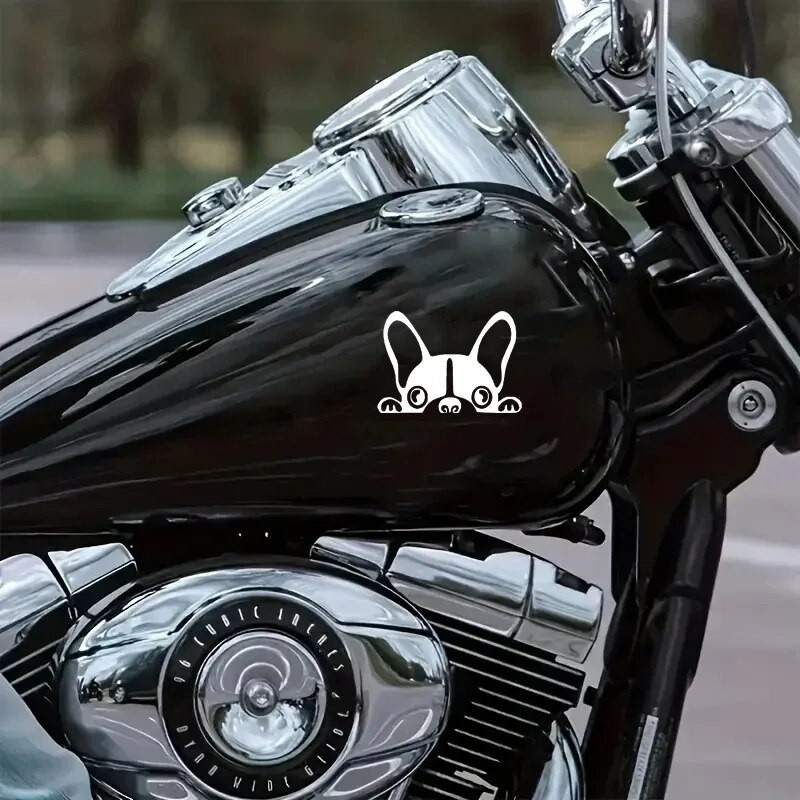 Αυτοκίνητα Αξεσουάρ Αυτοκόλλητα Αστεία Peeping Γαλλικό μπουλντόγκ Αυτοκόλλητα Αυτοκόλλητα Σκύλοι κατοικίδια ζώα Διακοσμητικό αυτοκόλλητο για φορητό υπολογιστή τοίχου από βινύλιο