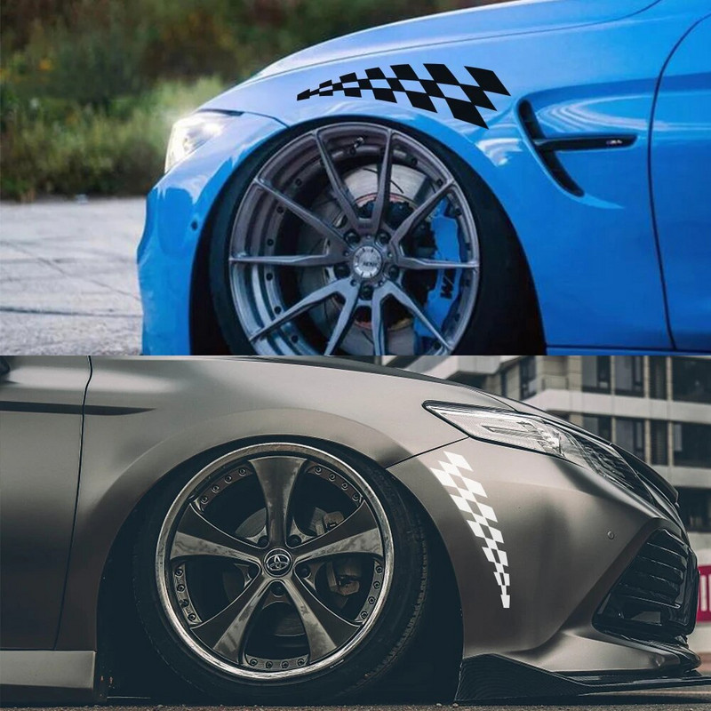 Autóverseny matricák Vinil fólia autós kerék szemöldök matrica Audi Volkswagen VW Ford BMW Toyota Honda Benz autótartozékokhoz