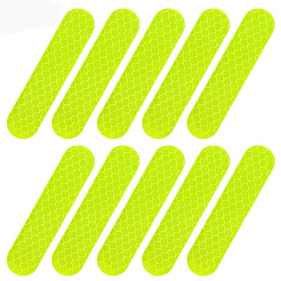 10-50 tk Mootorrattakiivri helkurribad Öise ohutuse sõiduhoiatuskleebis Üldine automootorratta dekoratiivkleebised