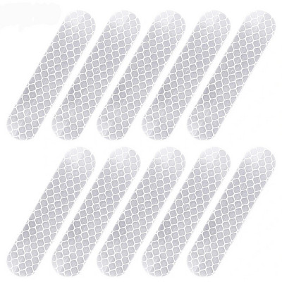 10-50 tk Mootorrattakiivri helkurribad Öise ohutuse sõiduhoiatuskleebis Üldine automootorratta dekoratiivkleebised