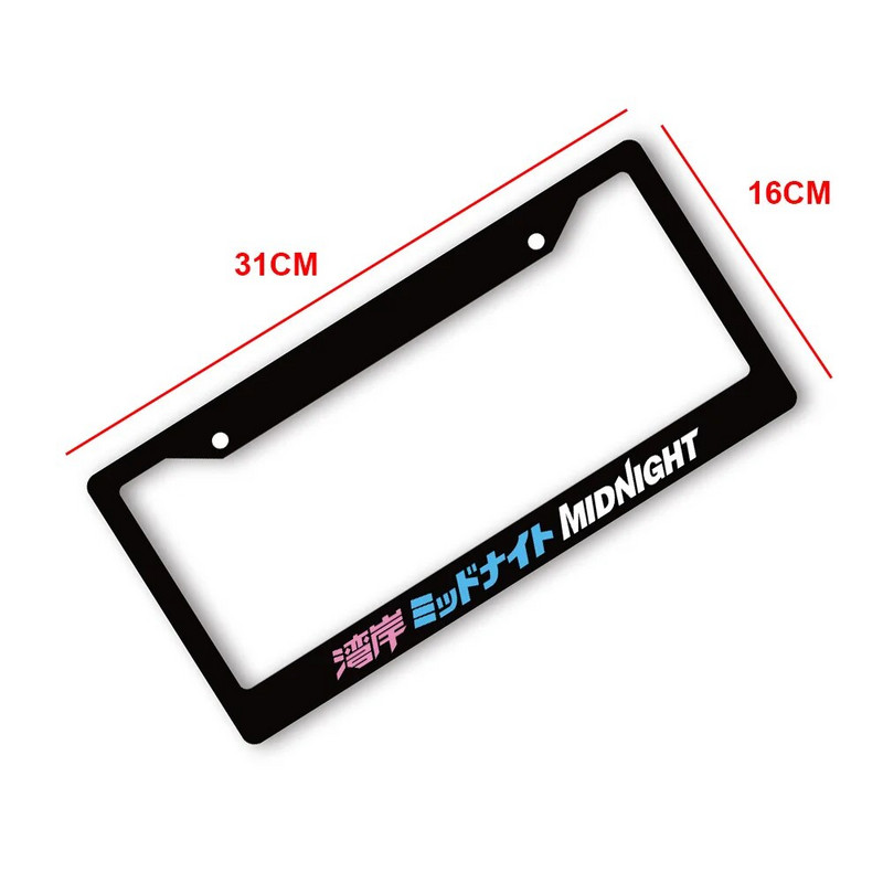 JDM ASV standarta ABS automašīnas numura zīmes rāmis Midnight speedhunter nightkids Skunk2 numura zīmes apdarei, auto aksesuārs