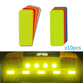 10gab 3*8cm automašīnas bufera atstarojošas uzlīmes atstarojoša brīdinājuma lente droša atstarotāja uzlīmes uzlīmes drošības brīdinājums