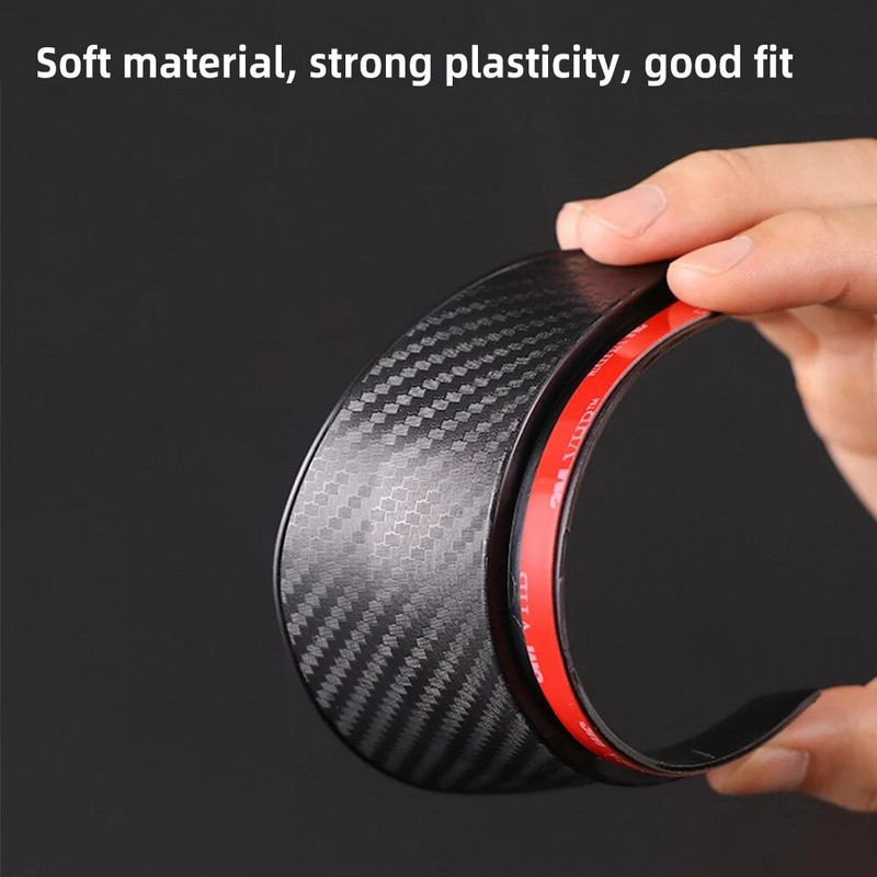 2gab Universāls automašīnas atpakaļskata spogulis uzacu auto aizmugures skata sānu lietus vairogs sniega aizsargs saules aizsargs.