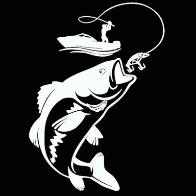 Kalapüük Fisherman Kalapaat peegeldav auto-stiilis sõiduki kleebised Decor Veekindlad PVC autokleebised