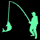 Pimedas helendav kalapüügi kleebis Magamistoa seinalüliti Köök külmkapp Vannitoa uks Sülearvuti auto kere akna kaitseraud DIY vinüülkleebis