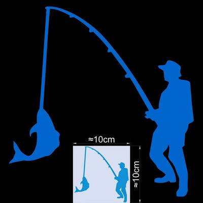 Pimedas helendav kalapüügi kleebis Magamistoa seinalüliti Köök külmkapp Vannitoa uks Sülearvuti auto kere akna kaitseraud DIY vinüülkleebis