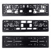 Univerzalni adapter za montažu nosača europskih registarskih pločica Nosač okvira odbojnika Crni PP okvir Dodatak za automobil