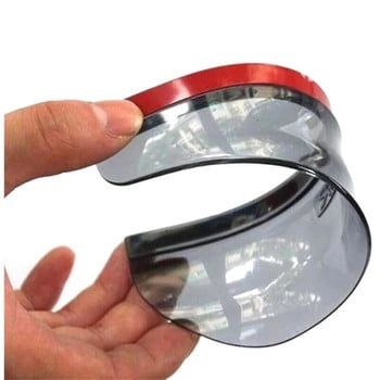 2бр. Универсално автомобилно огледало за обратно виждане Дъждобран за вежди Черни прозрачни автомобилни части Протектор за огледало за обратно виждане Дъждобран