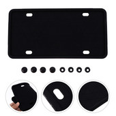 Numbrimärk raam Autodekoratsioon Silikoonist Autohoidik Ohutusmask Tarvikud Sõidukid Silikageel Litsentsi jaoks