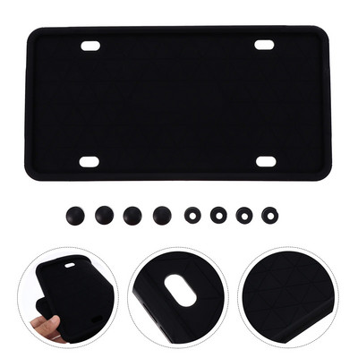 Numbrimärk raam Autodekoratsioon Silikoonist Autohoidik Ohutusmask Tarvikud Sõidukid Silikageel Litsentsi jaoks