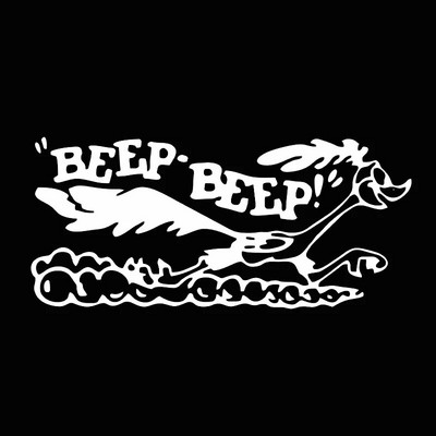 Road Runner matrica Rajzfilm Old Fast Car Truck Laptop Autódekoráció Autóstílusú matricák és matricák