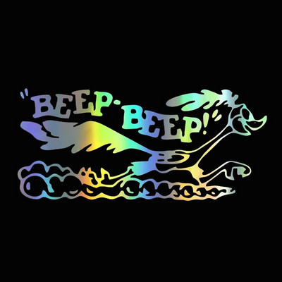 Road Runner matrica Rajzfilm Old Fast Car Truck Laptop Autódekoráció Autóstílusú matricák és matricák